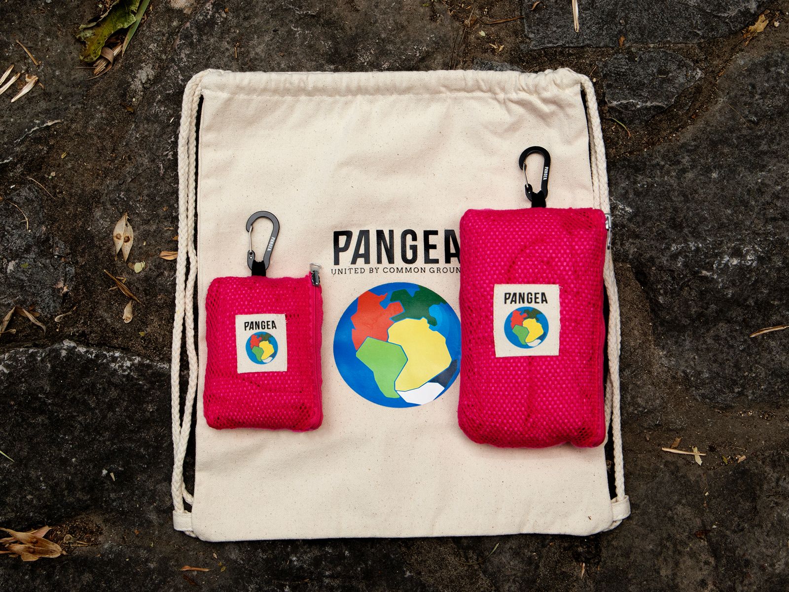 Towel Set with Free Canvas Bag – Pink