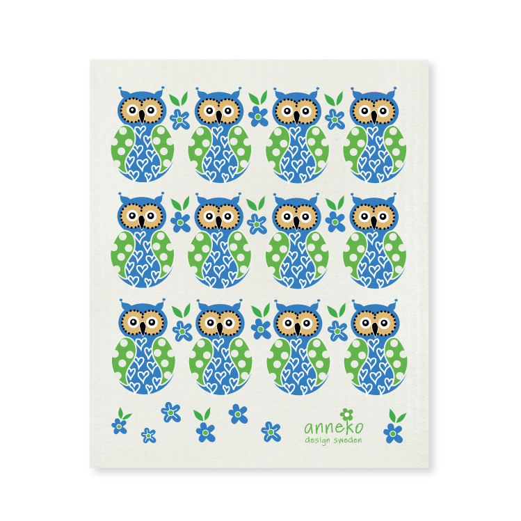 Biodegradable DishCloth - Owl